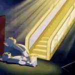 Tom ascending to heaven