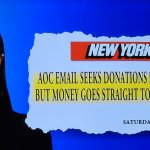 AOC's turkey giveaway funds her campaign meme
