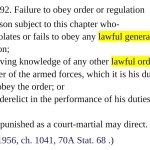 Article 92 UCMJ