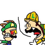 Builder Luigi Screaming at Firefox