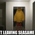 Preeeetty accurate | KERMIT LEAVING SEASAME STREET | image tagged in gifs,seasame street | made w/ Imgflip video-to-gif maker