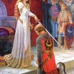 knight bow down to her meme