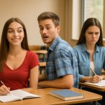 distracted boyfriend in class