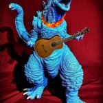 Elvis Cookie Monster Godzilla