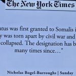 1991 Somalis Protected Status NYT