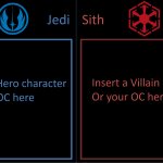 Jedi and Sith templates