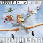 Undusted Crops Detected