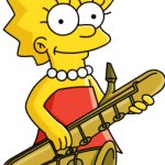 Lisa Simpson playing saxophone