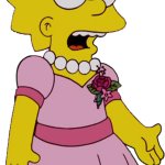 Lisa in her pink dance dress