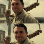 Charlie Kirk as James Franco meme