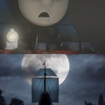 They pick the most random things for memes | HOW IT FEELS SEEING A NEW MEME | image tagged in thomas looking at a pirate ship,memes | made w/ Imgflip meme maker