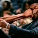 Guy punched by paper