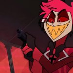 Alastor with a Glock 19 meme