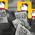 Homestar heads reading Hitler Dead