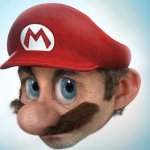 SUPER SCARY HYPER-REALISTIC MARIO meme