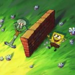 Spongebob wall meme