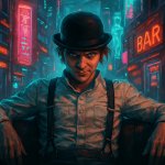 Clockwork-Orange-style meme template