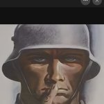 German soldier shushing