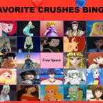 favorite crushes bingo | image tagged in favorite crushes bingo,bingo,video games,animation,anime,love is love | made w/ Imgflip meme maker