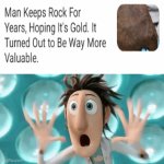 Rock | image tagged in gifs,gasp,rock,gold,memes,wait a second | made w/ Imgflip video-to-gif maker