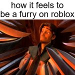 when i wear a furry outfit on roblox people get mad at me | how it feels to be a furry on roblox | image tagged in flynn rider swords | made w/ Imgflip meme maker