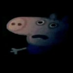 Peppa pig George in the darkness