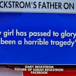 Sarah Beckstrom's father's quote
