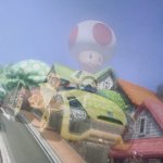 Toad Mario Kart 8 Mirror Image Mode