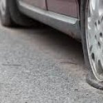 Flat Tire On A Car
