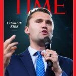 Charlie Kirk Time magazine cover meme