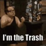 Trash man GIF Template