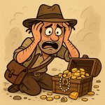 stressed out tresure hunter