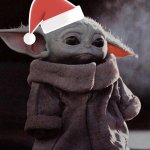 Christmas baby yoda