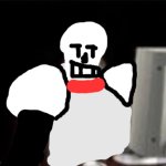 papyrus sad at computer meme