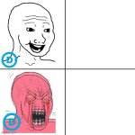 Happy vs mad Democrat wojak
