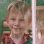 Home alone looking out window GIF Template