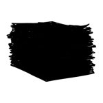 Silhoutte of stacked paper