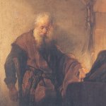 St Paul writing epistles