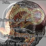 Pain agony even