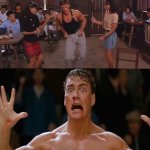 Van Damme Bailando y Golpeado
