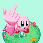 kirby flips you off