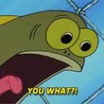SpongeBob You what shocked fish GIF Template