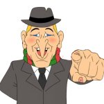 Jimmy Durante pointing