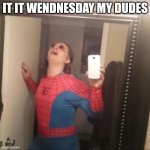 missed last week lol | IT IT WENDNESDAY MY DUDES | image tagged in it's wednesday my dudes | made w/ Imgflip meme maker