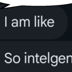 Intelgente speech bubble