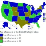The age of consent in America meme