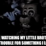 go get this to the front page i’m bored | ME WATCHING MY LITTLE BROTHER GET IN TROUBLE FOR SOMETHING I LOWK DID | image tagged in gifs,funny | made w/ Imgflip video-to-gif maker