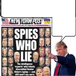 the 51 spies who lied about Hunter's laptop meme