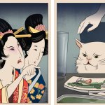 Kabuki Cat Meme template