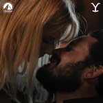 Beth and Rip kiss GIF Template